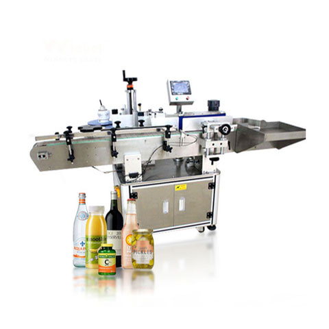 स्वचालित दौर बोतल लेबलिंग मशीन / लेबल ऐप्लिकेटर लेबलर / फ्लैट बोतल स्टीकर लेबलिंग भरने कैपिंग पैकिंग मशीन आपूर्तिकर्ता 