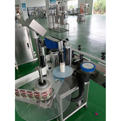 बिक्री के लिए रैखिक प्रकार स्वचालित गोल बोतल स्टिकर लेबलिंग मशीन 